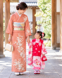 七五三 母親 着物 訪問着 コーディネート 浜松